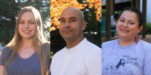 (From left to right) Amanda Croteau, Josiah Nelson, and María Elena Pulido-Sepulveda are all Indigenous students attending Sacramento State. For them, being a part of the smallest ethnic group at Sac State means facing a lack of representation, feeling no sense of belonging and having to navigate a space that doesn’t support them.