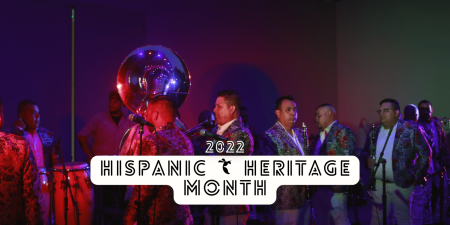 Banda Rorros De La Perrona de Sacramento performed at Sacramento State’s “El Grito” event. UNiQUE and Gamma Zeta Alpha Inc. hosted the concert in honor of Mexican Independence for Sac State’s Hispanic community. Photo taken by Alyssa Branum. Graphic created by Mercy Sosa in Canva. 