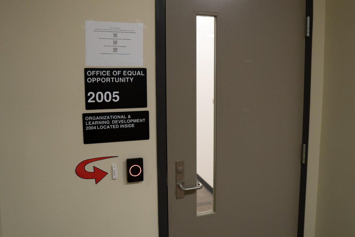 The Office of Equal Opportunity in Del Norte Hall, Thursday, Feb. 23, 2023. According to the Title IX assessment report for Sacramento State, many students were not aware where the office is located on campus.